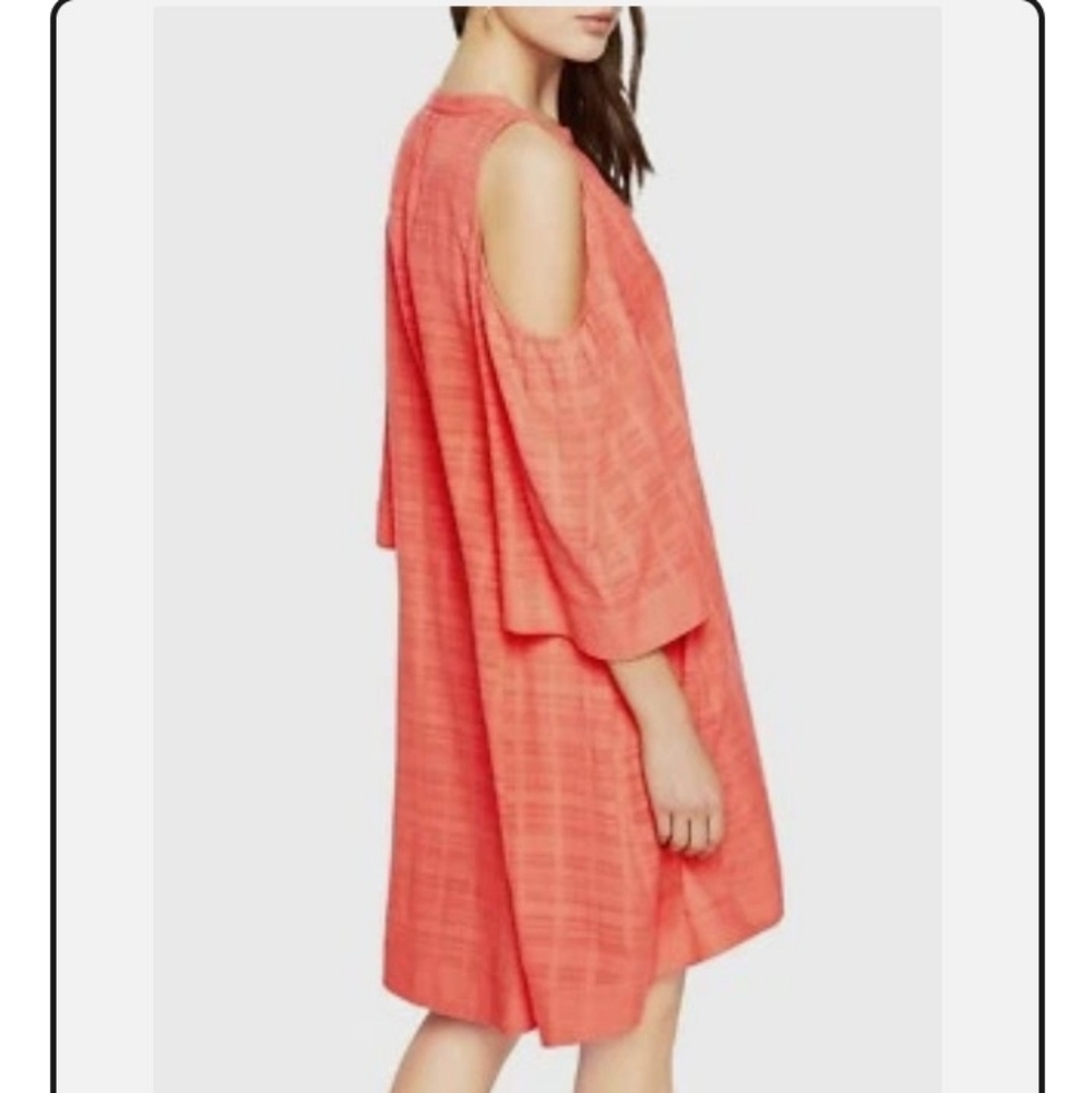 BCBGMaxAzria Coral Cold-Shoulder Dress